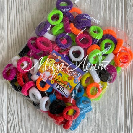 Резинка Barbi, 2,2 см, цветной микс, упаковка 120 шт.