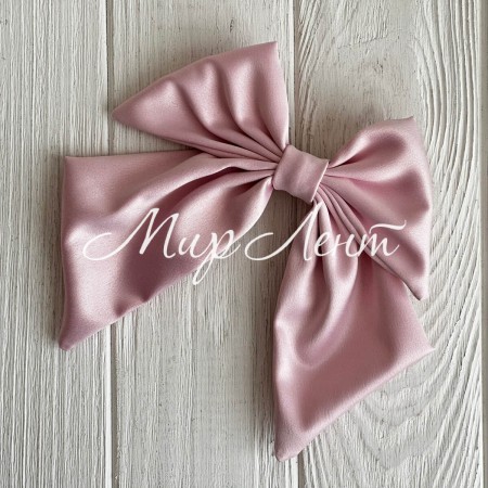 Атласный бант Воли, 12х15 см, светло-розовый, шт.