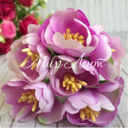 Півонія розкритий, 4,5 см, бузковий, упаковка 8 пучків