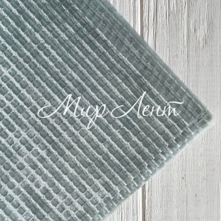 Упаковка текстурированная клетка, 57х57 см, серо-голубая, упаковка 15 шт.