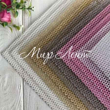 Экокожа блеск сетка (№188017), 20х30 см, набор 10 шт.