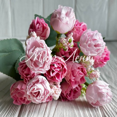 Букет лизиантуса, 25 см, розовый, шт.