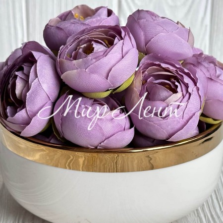 Бутон ранункулюса, 4 см, темно-лавандовый, упаковка 25 шт.