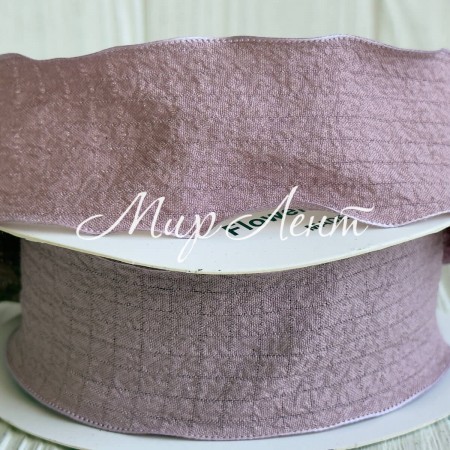 Стрічка жатка (D30330), 4 см, пудрова, рулон 9 м