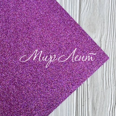 Фоаміран з глітером, 2 мм, бузково-малиновий, 20х30 см, упаковка 10 шт.