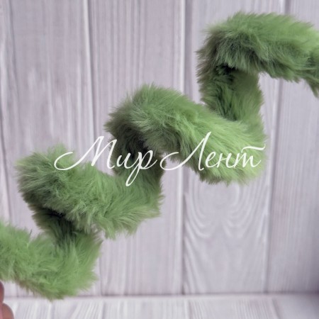 Плюшевая проволока (C10003), 20ммх100 см, оливковая, упаковка 5 шт.