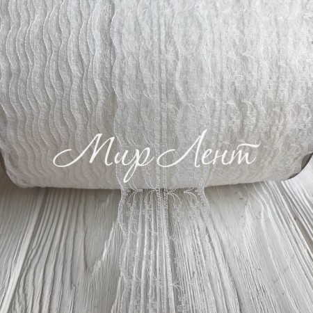 Кружево цветочек, 4,5 см, айвори, (не стрейчевое), бобина 270 м