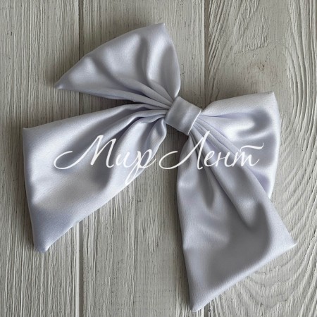 Атласний бант Волі, 12х15 см, білий, шт.