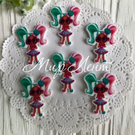 Кабошон Hairdorables, 3,5 см, в очках, упаковка 25 шт.