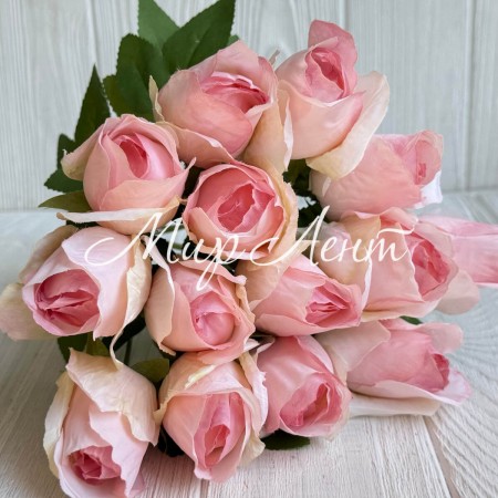 Букет роз (С30479), 40 см, светло-розовый, шт.
