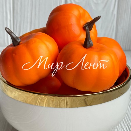 Гарбуз великий, 6х4 см, помаранчевий, упаковка 10 шт.