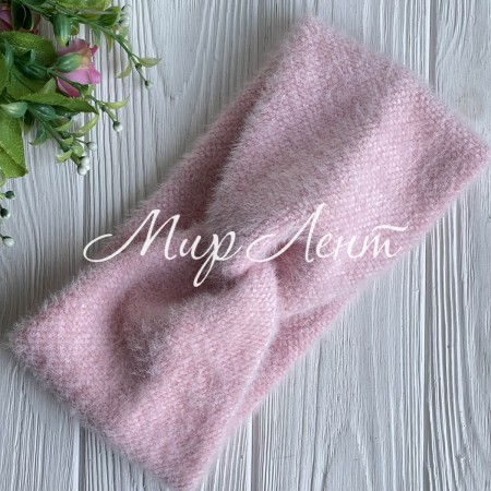 Повязка пушистик, 11х23 см, светло-розовый, шт.