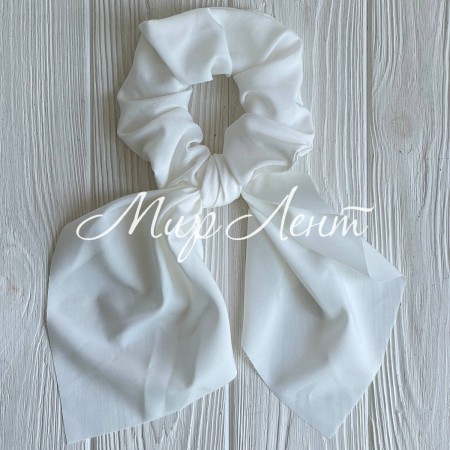 Резинка Твилли однотонная, 30 см, айвори, шт.