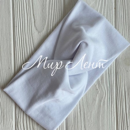 Повязка трикотаж чалма, 11х21 см, белая, шт.