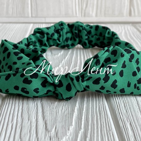 Повязка софт солоха леопард, 25 см, зелена, шт.