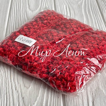 Повязка ажурная плотная, 4 см, красная, упаковка 12 шт.