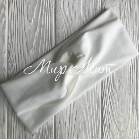 Пов'язка чалма широка, 25х10 см, білий, шт.