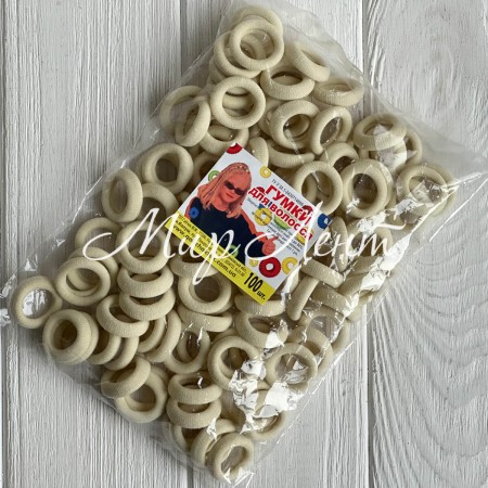 Гумка Калуш (велюрчік), 2,7 см, молочний, упаковка 100 шт.