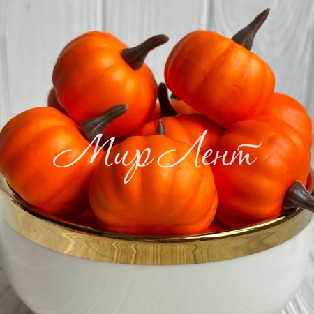 Гарбуз середній, 4,5х3 см, помаранчевий, упаковка 20 шт.