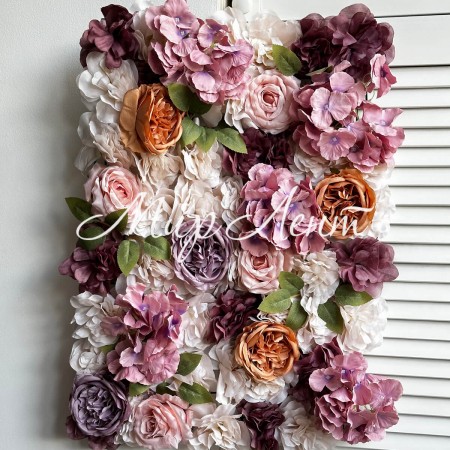 Цветочный коврик (цветочный микс), 40х60 см, пудрово-золотой, шт.