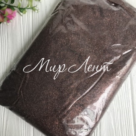 Присипка глиттер, шоколадний, упаковка 1 кг