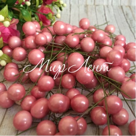 Калина россыпью, 12 мм, розовая, упаковка 400 шт.