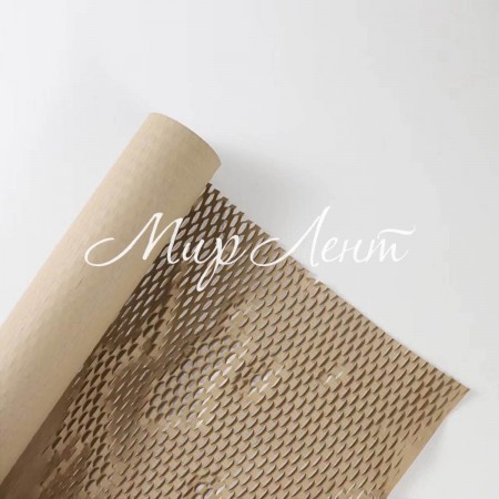 Перфорированная бумажная сетка, 50 см, серо-бежевая, рулон 9,2 метра