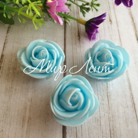 Бутон троянди 3 см, блакитний, упаковка 500 шт.