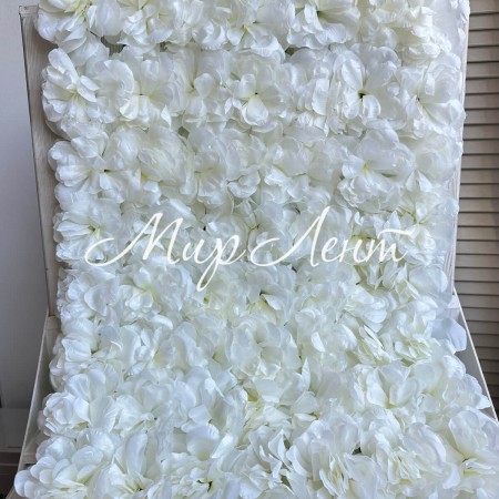 Цветочный коврик с цветами азалии, 40х60 см, молочный, шт.