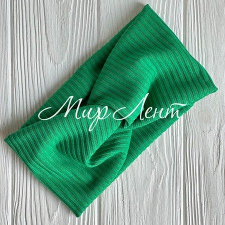 Повязка мустанг (широкая полоска) чалма, 20х11 см, зеленый, шт.