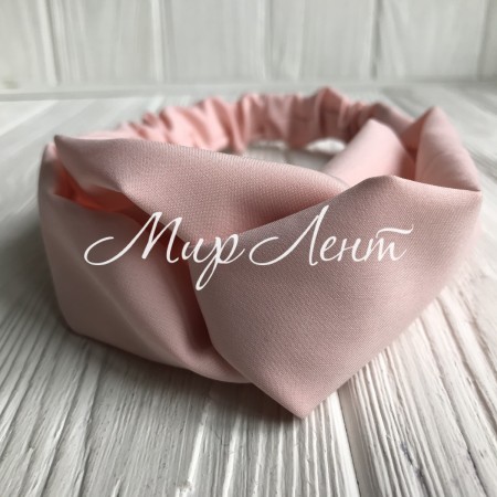 Повязка-переплетення тканинна однотонна, 25 см, персиковий, шт.