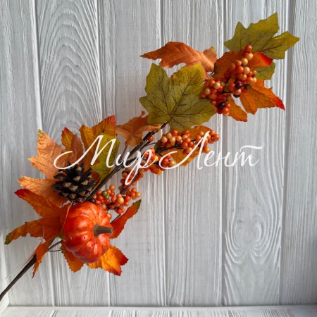 Осенняя веточка (С30539), 67 см, оранжевая, шт.