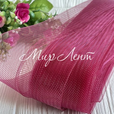 Регилин матовый, 6 см, бордовый, рулон 23 м