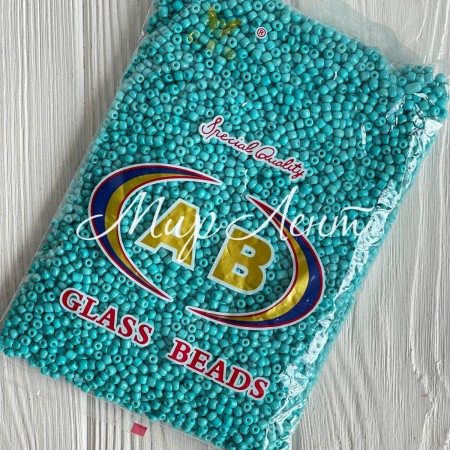 Бісер, розмір 6/0, лазурний (703), упаковка 400 г