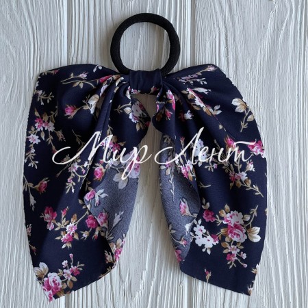 Резинка Твилли с перемычкой пионы, 25 см, сапфировая, шт.