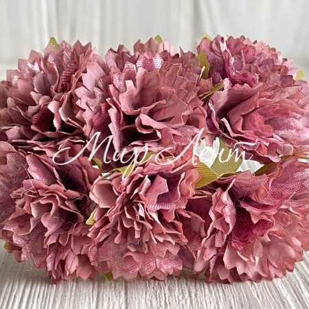 Василек на веточке, 4х11 см, баклажан, упаковка 48 шт.