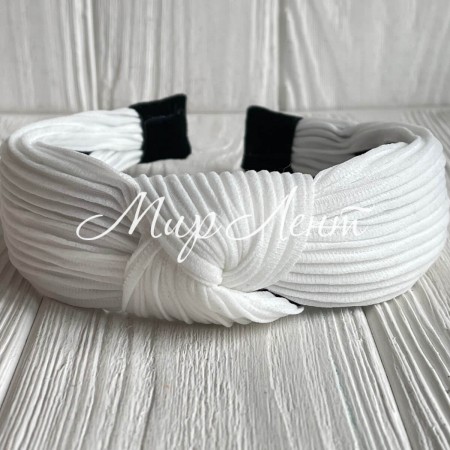 Обруч гофре, 4 см, білий, шт.