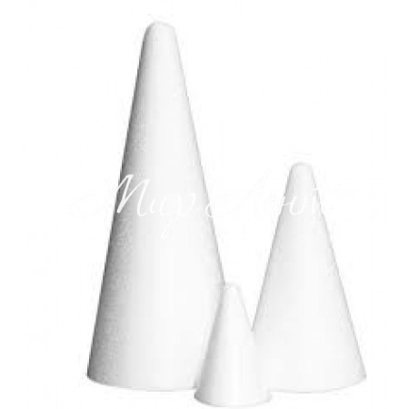 Пінопластовий конус, 20 см, упаковка 6 шт.