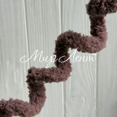 Плюшевая проволока (C10001), 20ммх100 см, шоколадная, упаковка 5 шт.