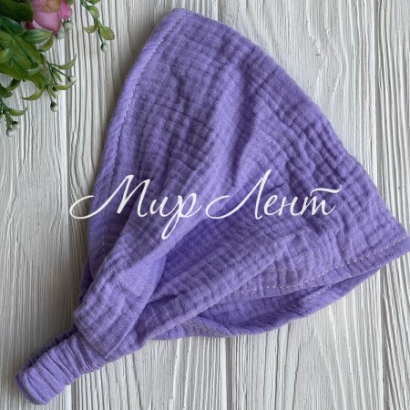 Муслиновая бандана, 24х20 см, лавандовая, шт.