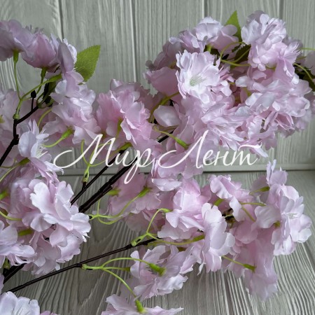 Сакура з листочками, 100 см, світло-рожева, шт.