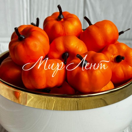 Гарбуз маленький, 3,5х2,2 см, помаранчевий, упаковка 100 шт.