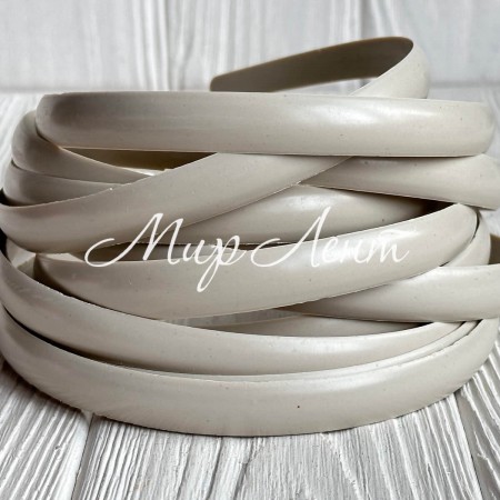 Заготовка для обруча, 1,4 см, бежево-серый (без зубчиков), упаковка 12 шт.