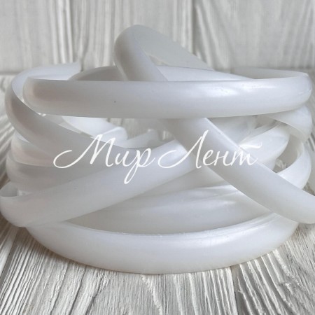 Заготовка для обруча, 1,4 см, белый (без зубчиков), упаковка 12 шт.