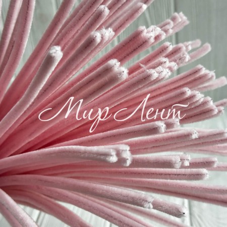 Синельная проволока простая, 6 мм х 30 см, ванильный, 100 шт.