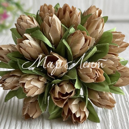 Пролісок, 2 см, золото, пучок з 20 квіточок