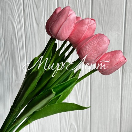 Букет тюльпанов, 34 см, розовый, букет з 9 шт.