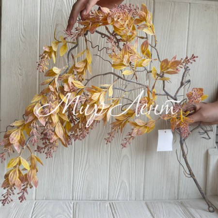 Свисающая ветка (С30554), 89 см, желтая, шт.