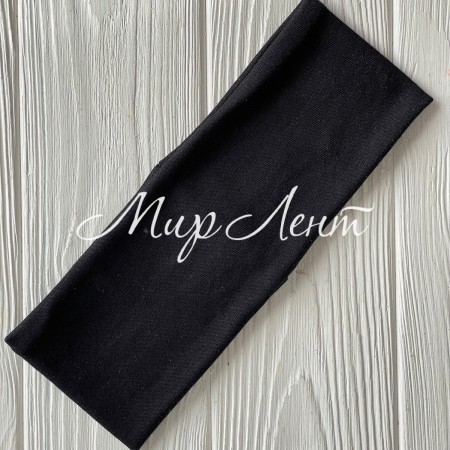 Повязка трикотаж, 7,5х20 см, чорна, шт.