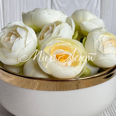 Бутон ранункулюса, 4 см, молочный, упаковка 25 шт.